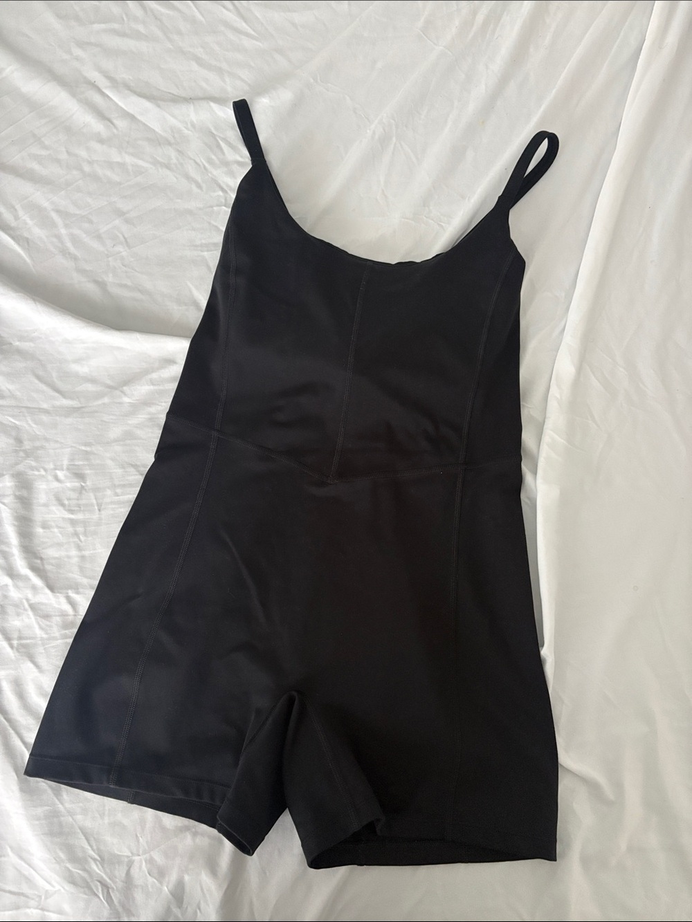 Amazon Black One-Piece Romper with Slim Straps